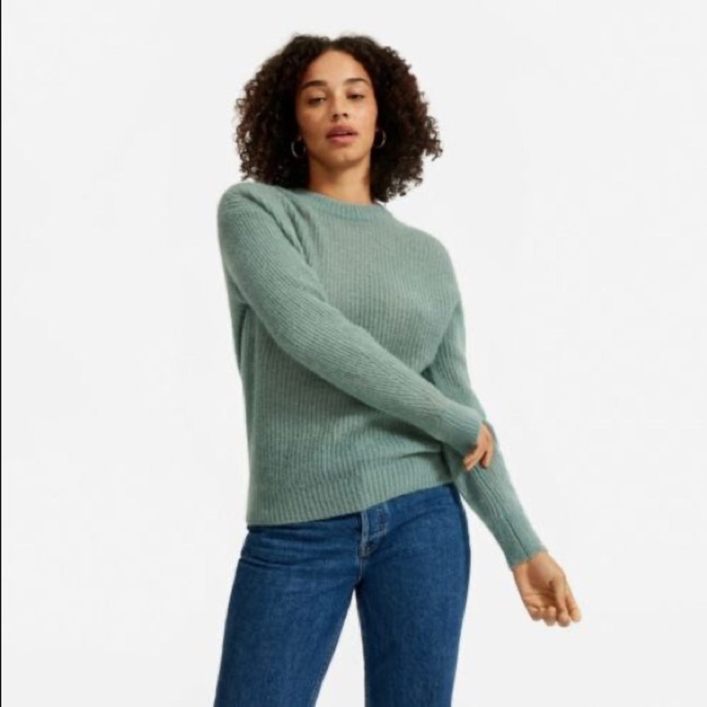 Everlane Oversized Alpaca Sweater- Paloma Green
